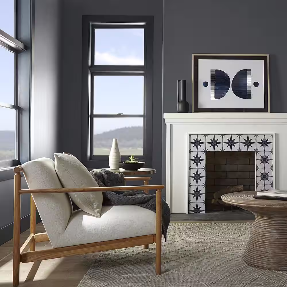 BEHR 6-1/2 in. x 6-1/2 in. #PPU18-01 Cracked Pepper Extra Durable Flat Peel and Stick Paint Color Sample Swatch