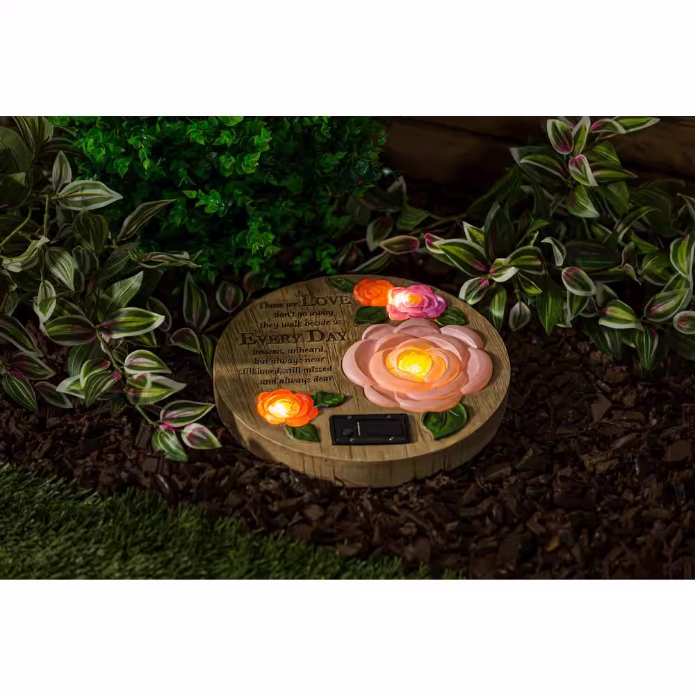 Evergreen Wish Givers Memorial Solar Garden Stone