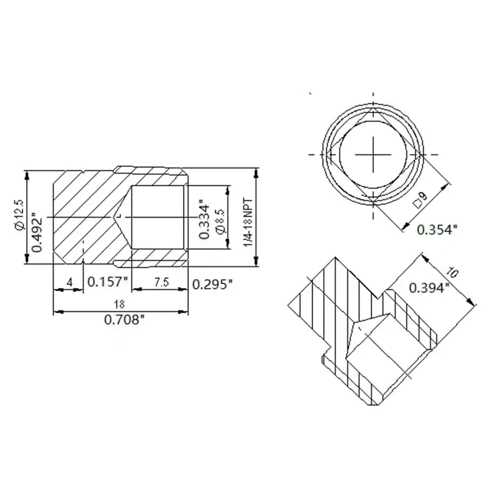 Everbilt 1/4 in. MIP Brass Plug Fitting