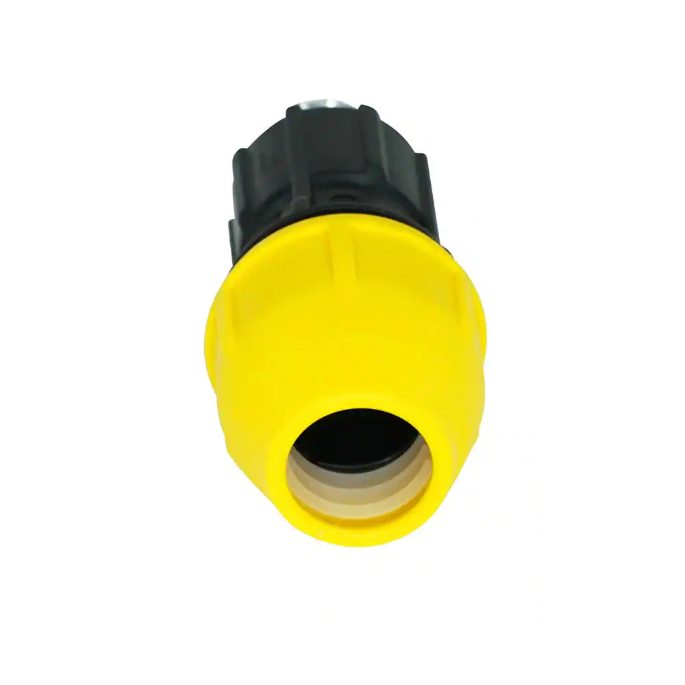 HOME-FLEX 3/4 in. Polypropylene Underground Yellow Poly Gas Pipe Conversion Fitting