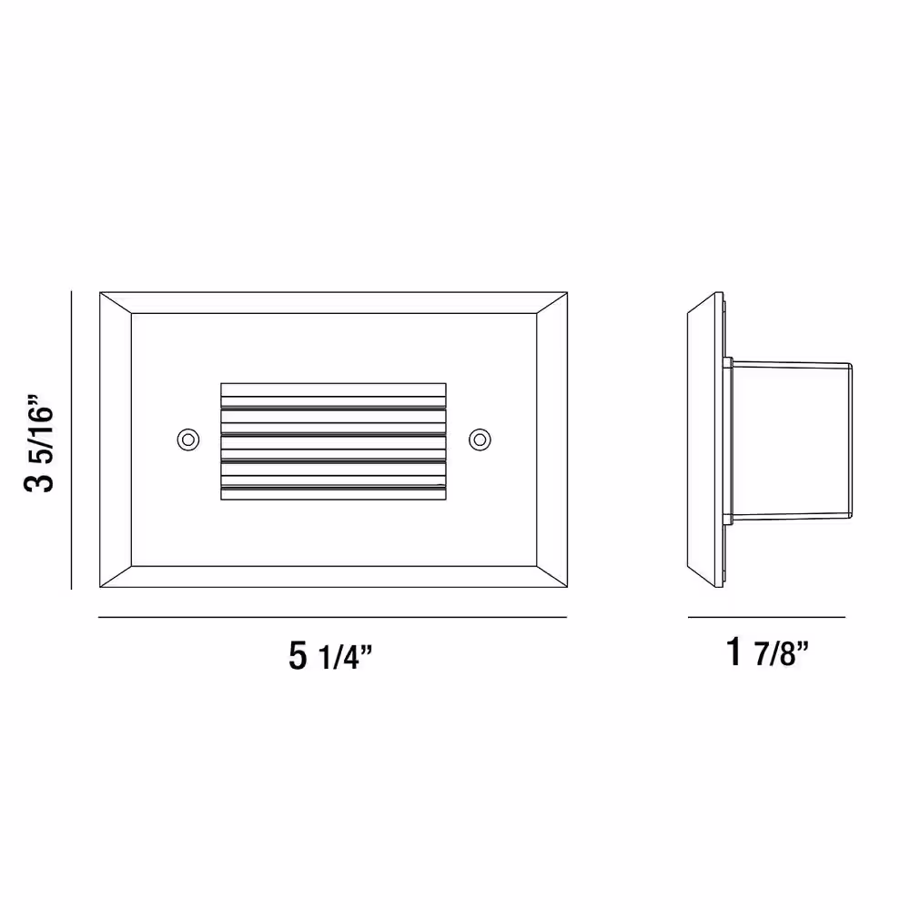 Eurofase Line-Voltage 2-Watt Black Integrated LED Outdoor Stair Light