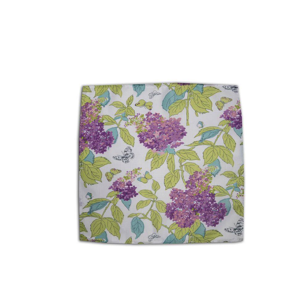 Lintex April in Paris 18 in. W x 18 in. H White Floral 100% Polyester Napkins (Set of 4)