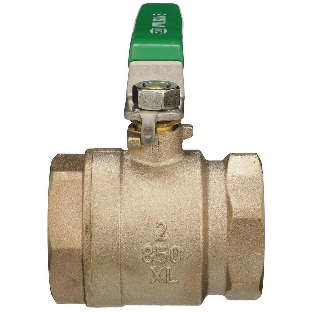 Wilkins 2 in. Dia x 8.9 in. L Bronze Full Port Ball Valve