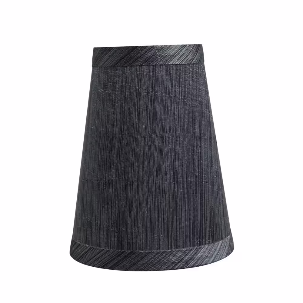 Aspen Creative Corporation 4 in. x 5 in. Grey/Black Hardback Empire Lamp Shade (2-Pack)