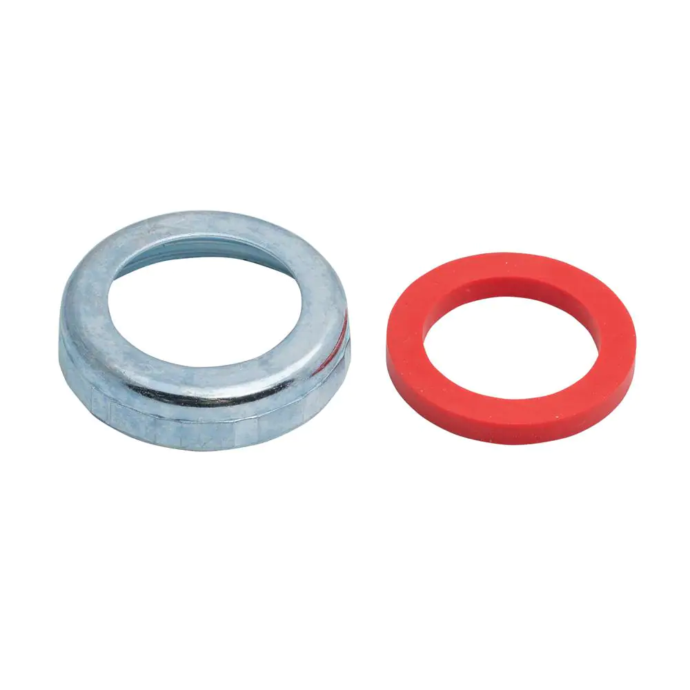 Oatey 1-1/2 in. x 1-1/4 in. Sink Drain Pipe Zinc Slip-Joint Nut and Rubber Reducing Washer
