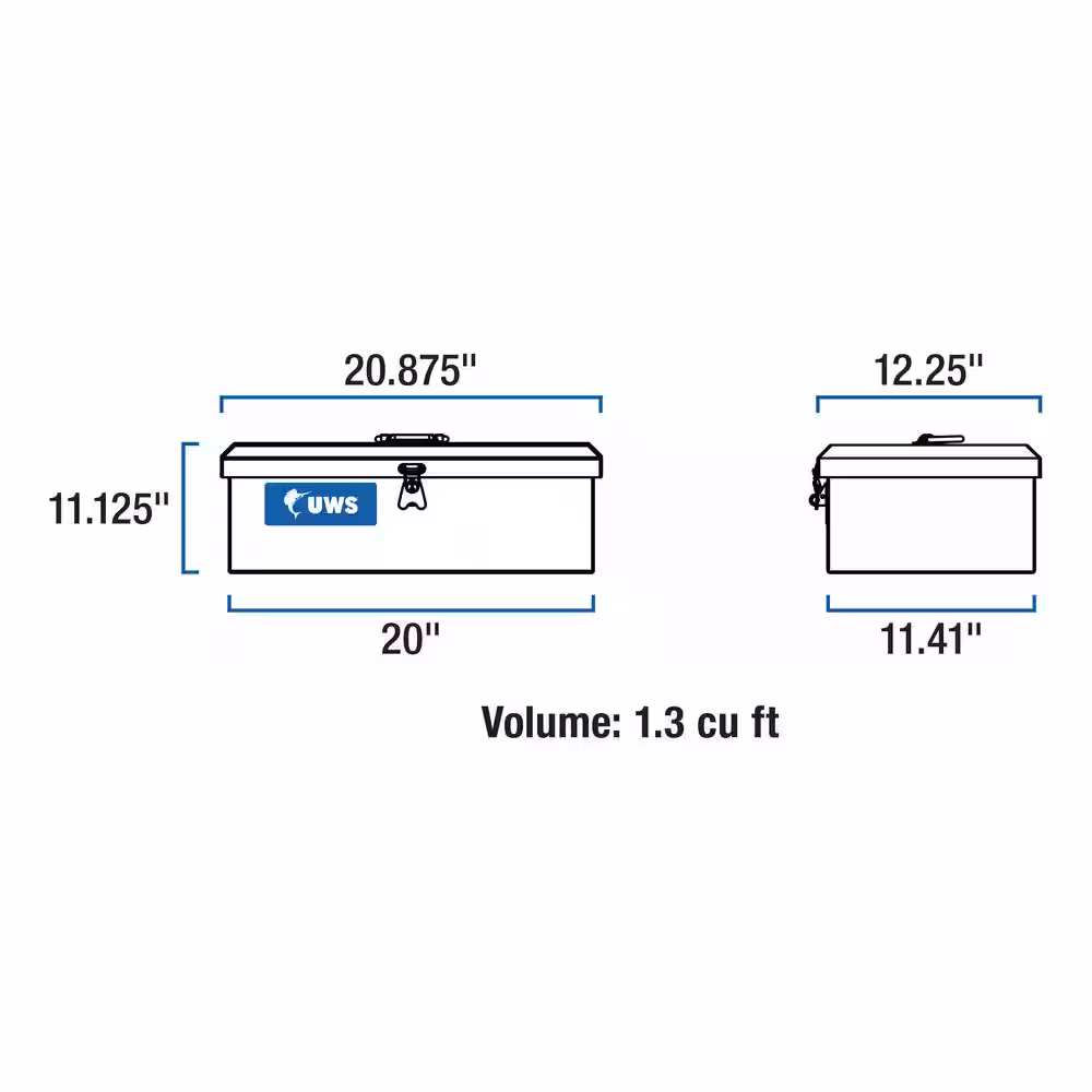 UWS 21 in. Aluminum Large Tool Box for Trucks