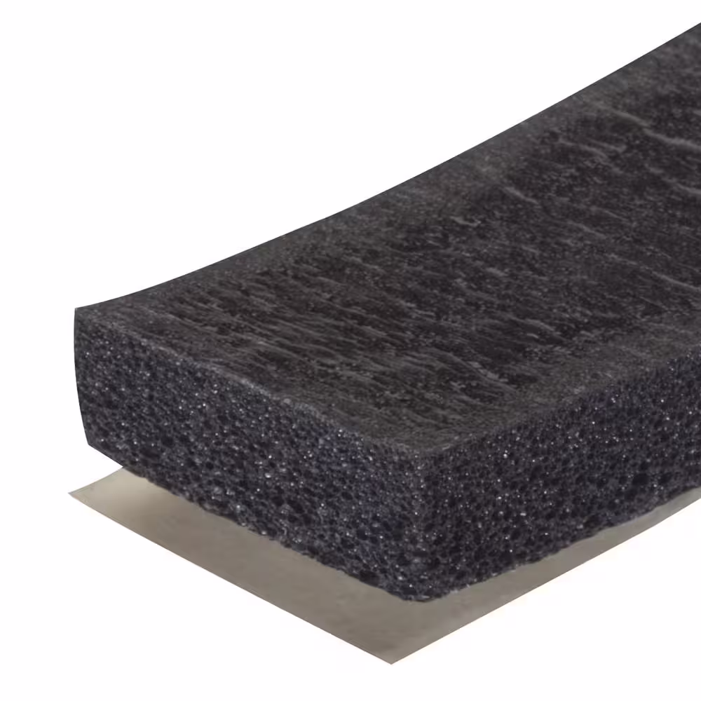 M-D Building Products 1/4 in. x 3/4 in. x 10 ft. Black Sponge Window Seal for Small Gaps