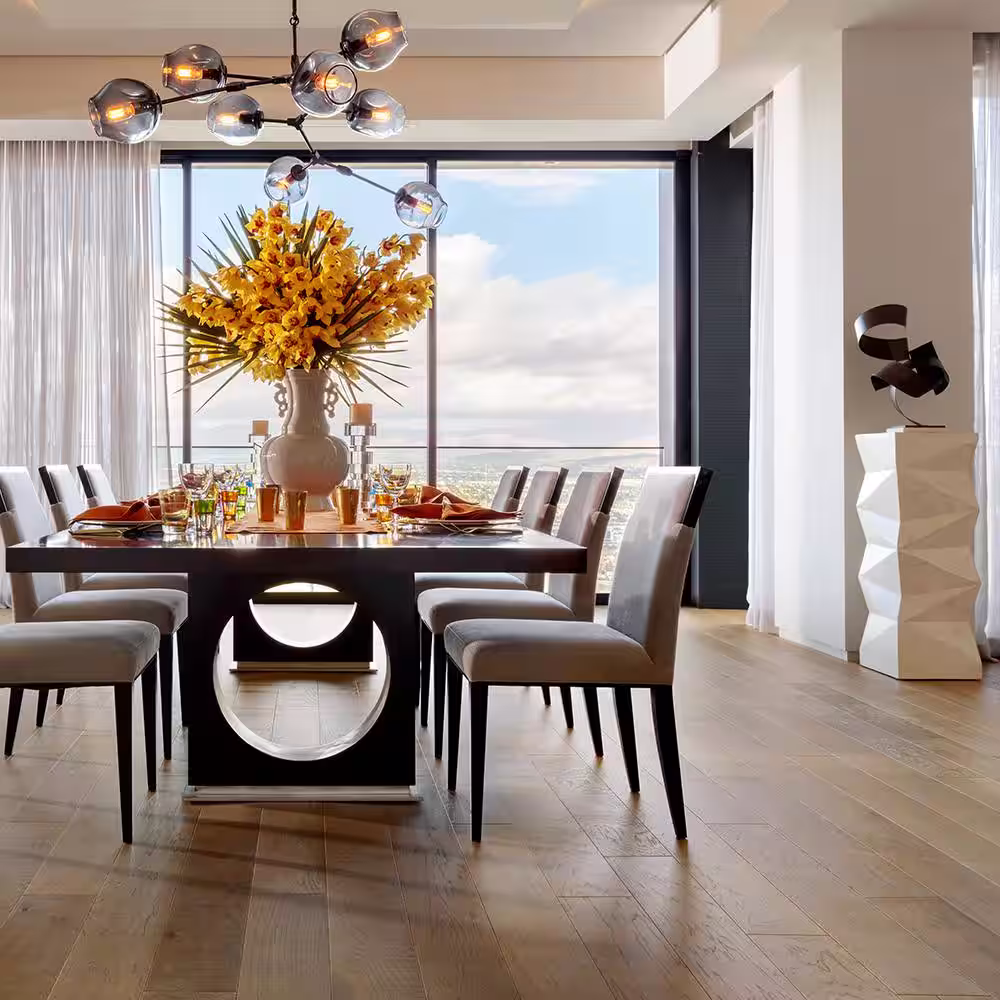 Malibu Wide Plank Bayside Hickory 3/8 in. T x 6.5 in. W Water Resistant Wirebrushed Engineered Hardwood Flooring (23.6 sq. ft./case)