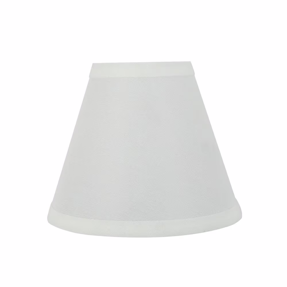 Aspen Creative Corporation 6 in. x 5 in. Off White Hardback Empire Lamp Shade (5-Pack)