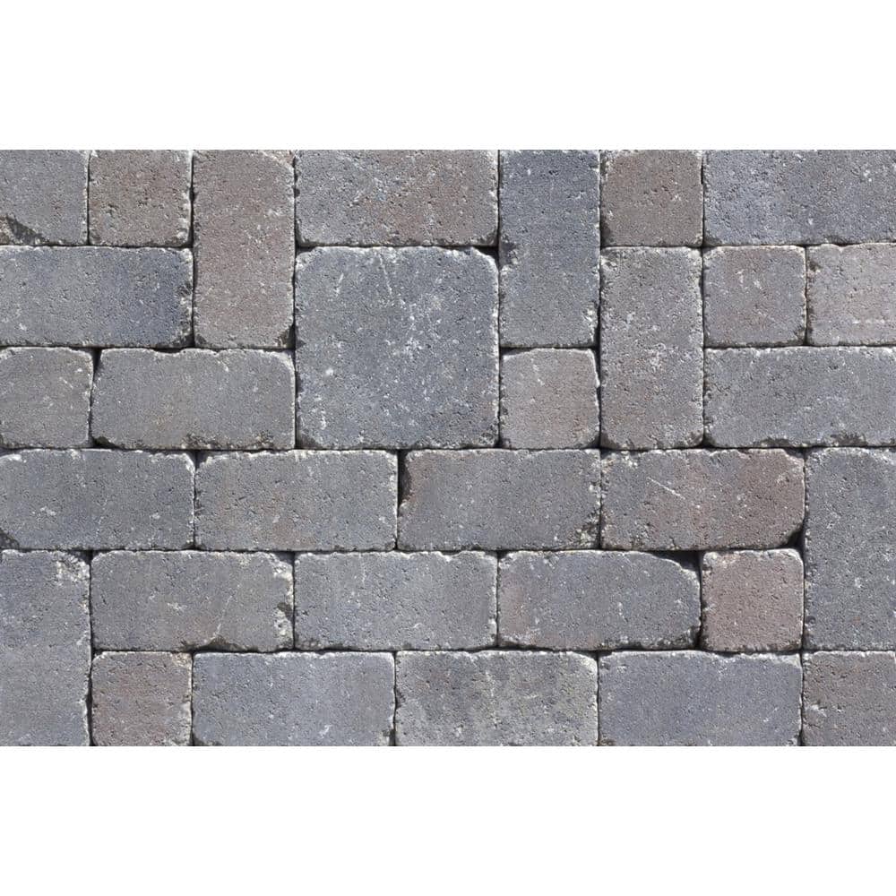 Rockwood Retaining Walls Lakeland I 8 in. L x 12 in. W x 4 in. H Bluestone Tumbled Concrete Garden Wall Block (20-Pieces/6.5 sq. ft./pack)