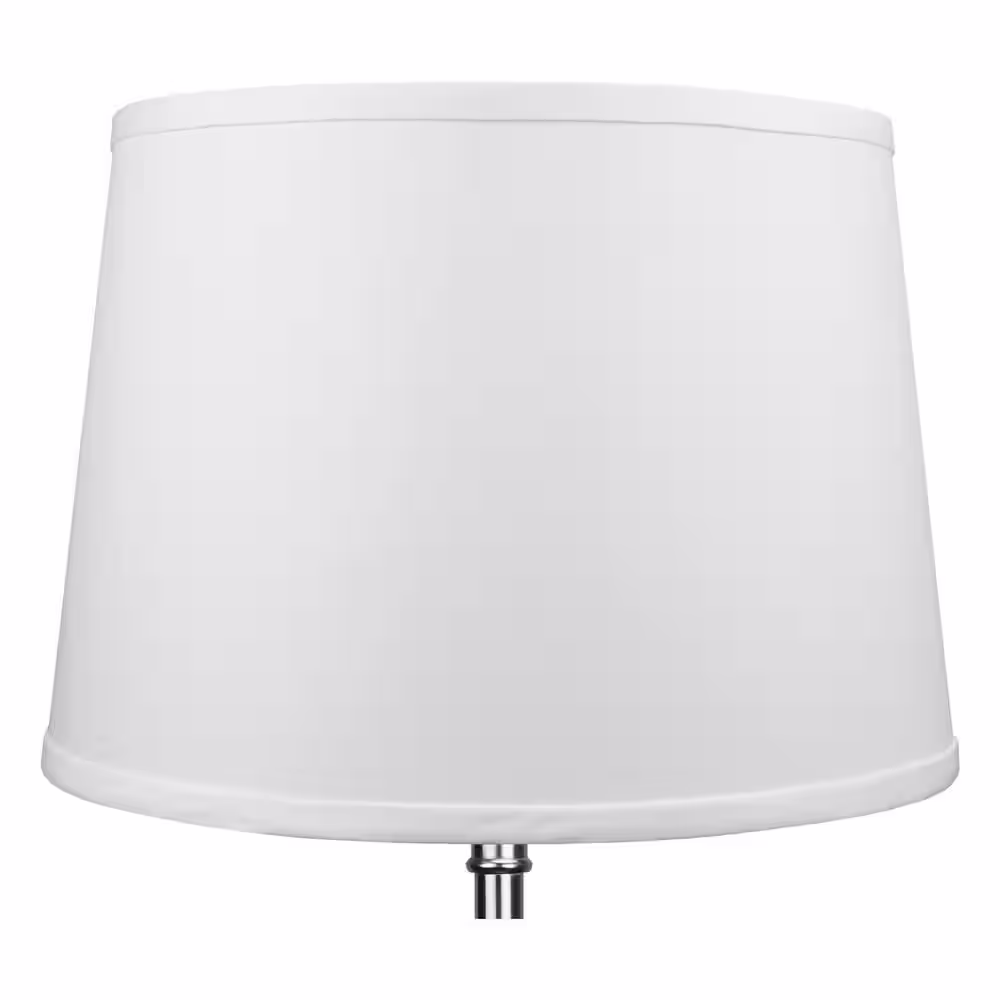 FenchelShades.com 12 in. Top Diameter x 14 in. Bottom Diameter x 10 in. Linen White Slant Empire Lamp Shade