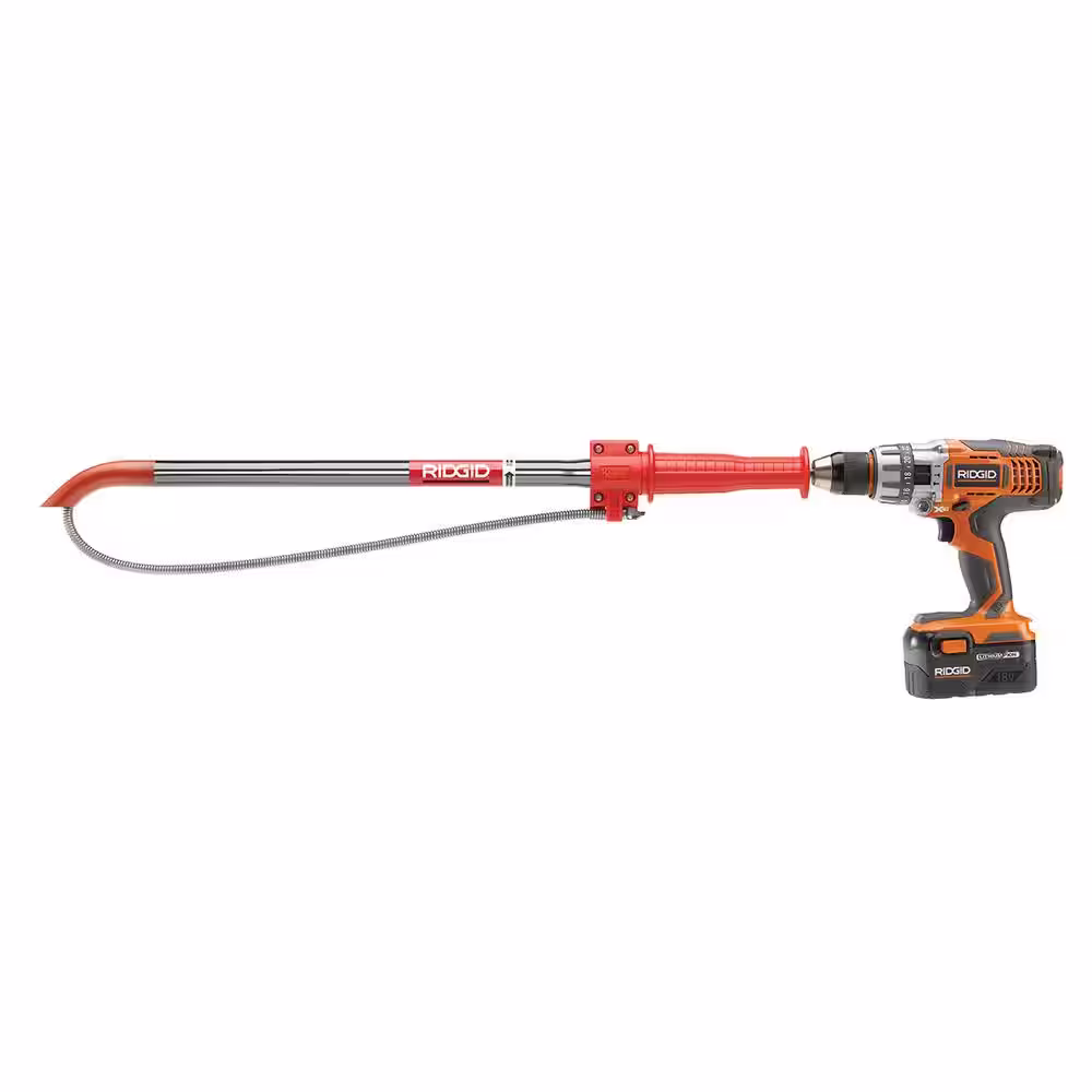 RIDGID K-1 Hybrid Ultra Flexible Urinal Auger with 4 ft. Snake and Integrated 
