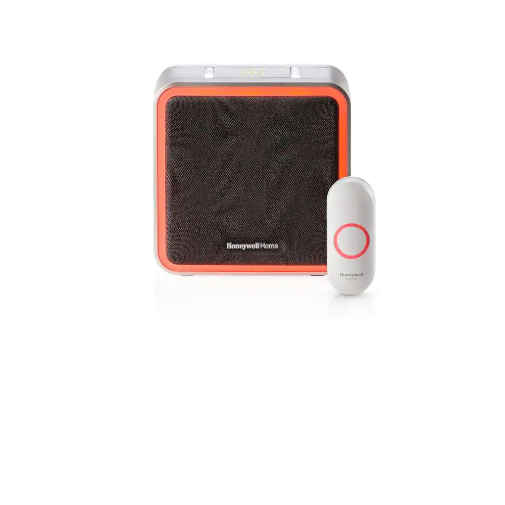 Honeywell Home Series 9 Portable Wireless Doorbell with Halo Light and Push Button