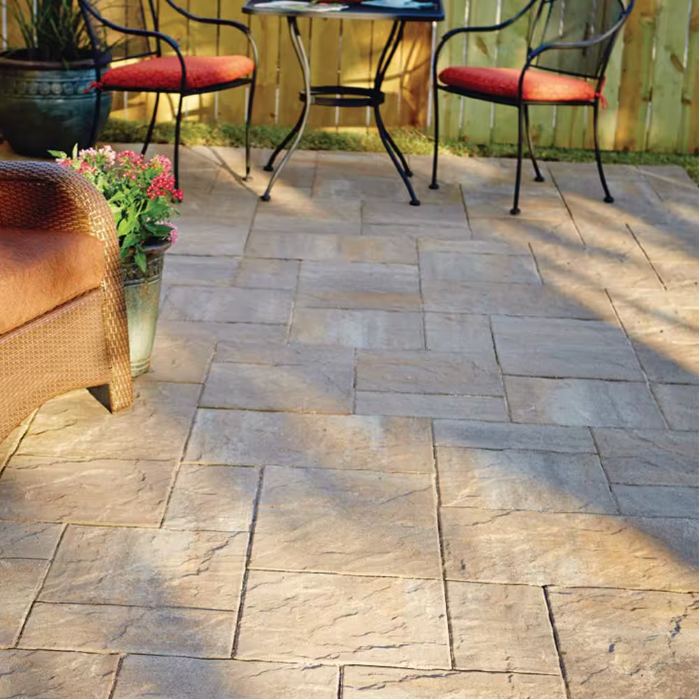 Pavestone Panorama Demi 3-pc 7.75 in. x 7.75 in. x 2.25 in. Cape Cod Blend Concrete Paver (240 Pcs. / 103 Sq. ft. / Pallet)
