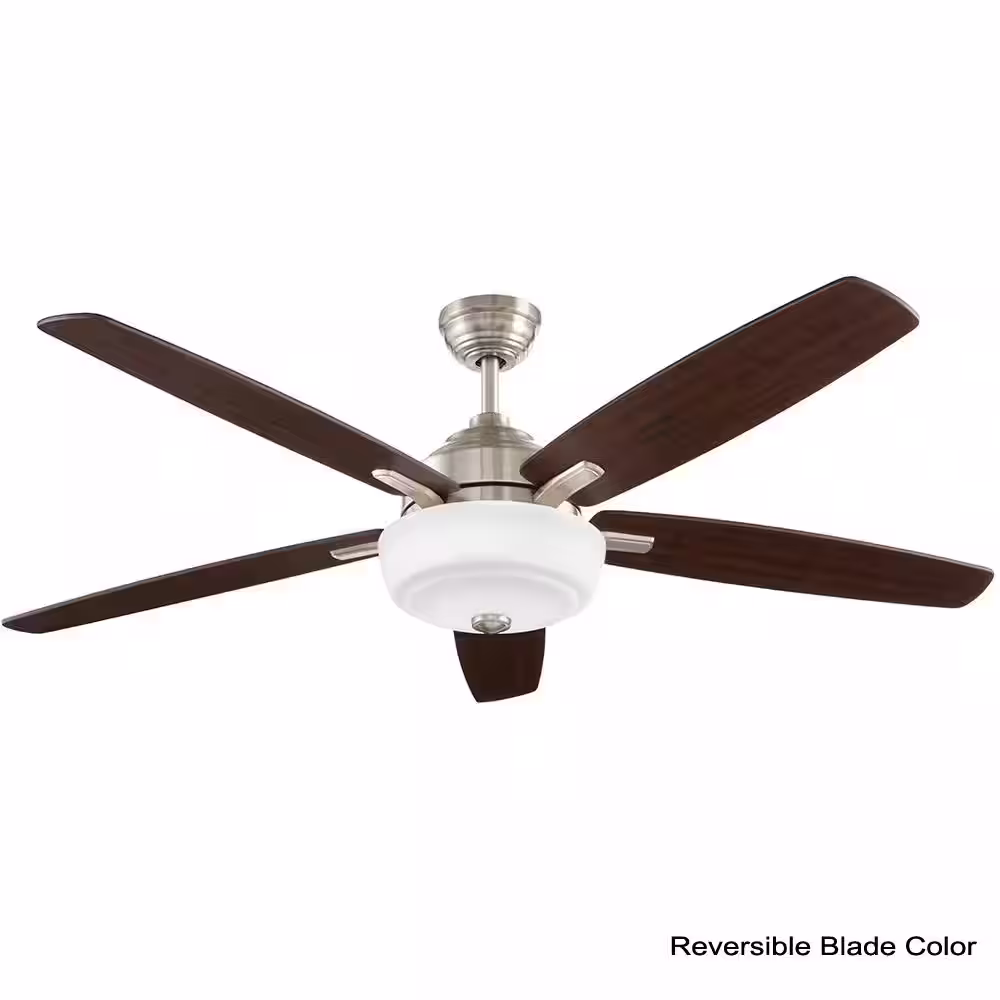 Home Decorators Collection Sudler Ridge 60 in. LED Indoor Brushed Nickel Ceiling Fan with Light Kit and Remote Control