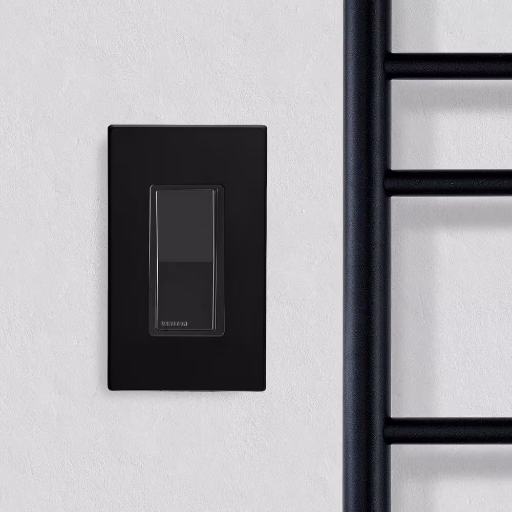 WarmlyYours Hardwired WiFi Switch Black Timer