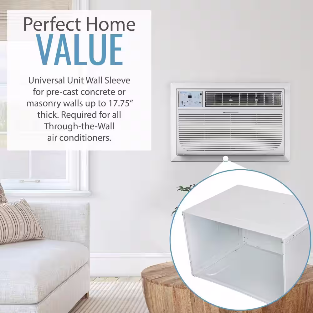 Keystone 26 in. Wall Sleeve for Through-the-Wall Air Conditioners