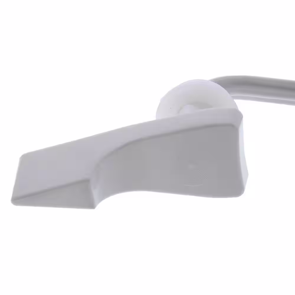 JONES STEPHENS Toilet Tank Trip Lever for American Standard Front Left Mount with 4 in. Plastic Arm in White