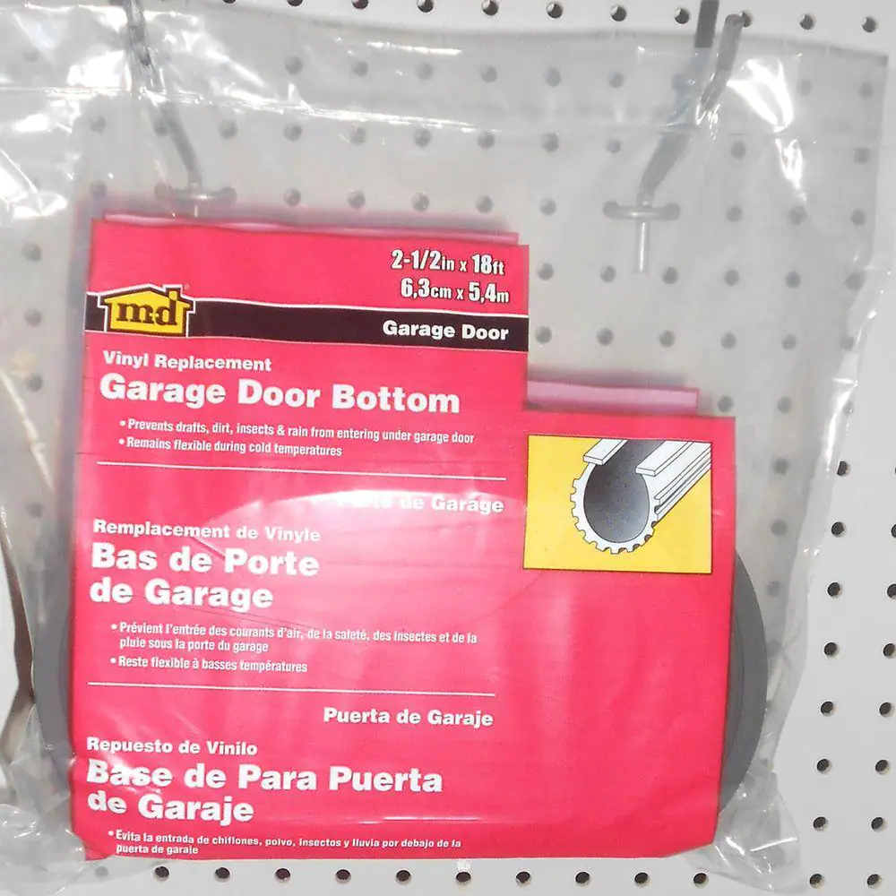 M-D Building Products 2-5/8 in. x 18 ft. Vinyl Replacement for Garage Door Bottom