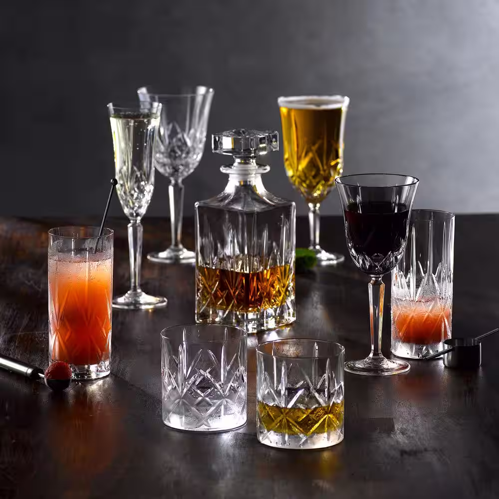 Marquis By Waterford Maxwell Tumbler 6 fl. oz. Crystal Tumbler Glass Set (Set of 4)