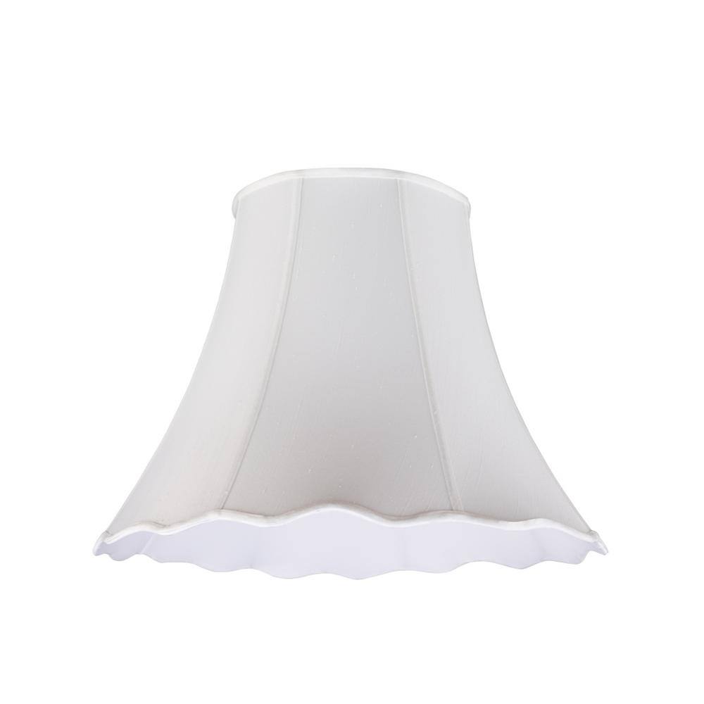 Aspen Creative Corporation 20 in. x 15.75 in. White Scallop Bell Lamp Shade
