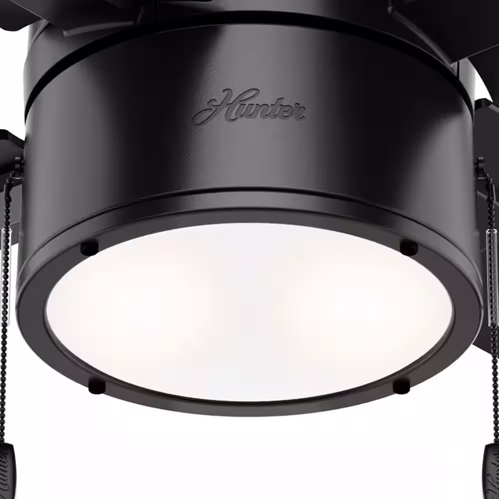 Hunter Beck 42 in. LED Indoor Matte Black Ceiling Fan with Light