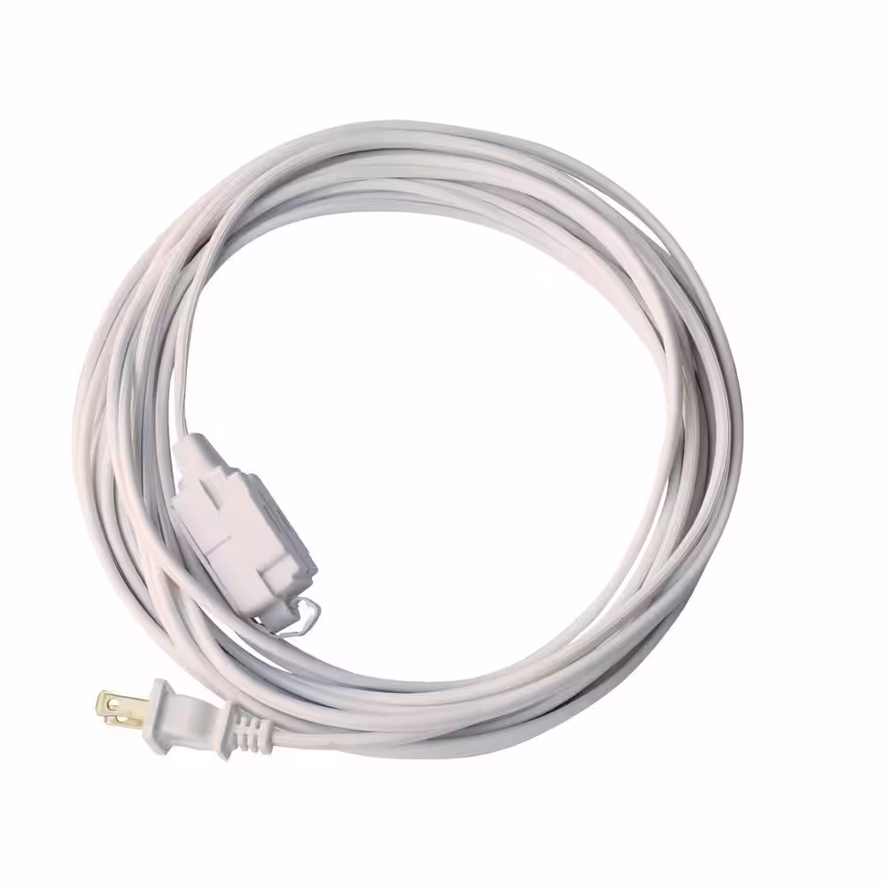 Woods 10 ft. Multi-Outlet (3) Medium-Duty Extension Cord, Gray
