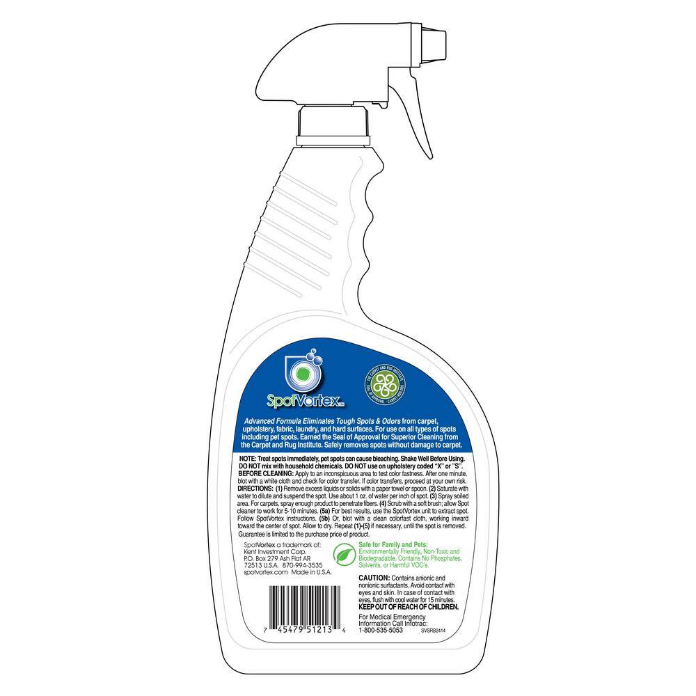 Spot Vortex 24 oz. Spot and Odor Remover Spray Bottle (6-Pack)