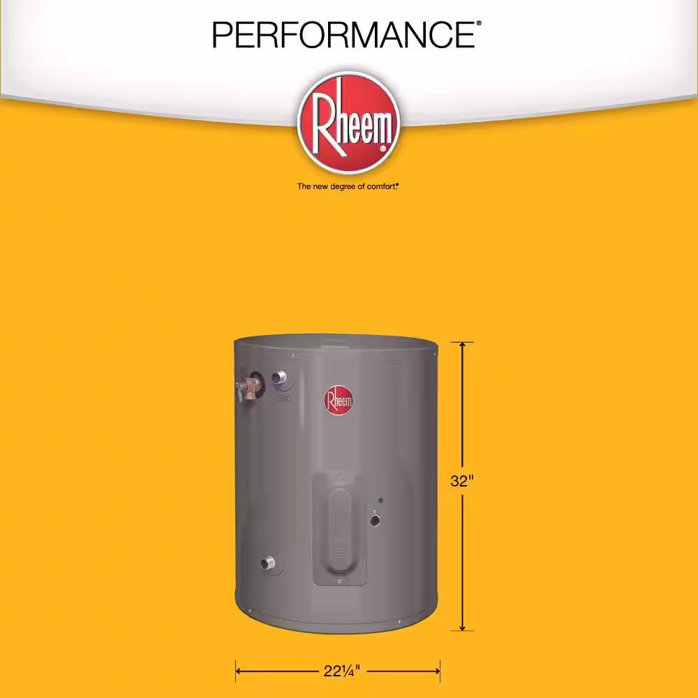 Rheem Performance 30 Gal Compact 2000W Single Element Point-Of-Use Electric Water Heater w/6-Year Tank Warranty & 120-Volt