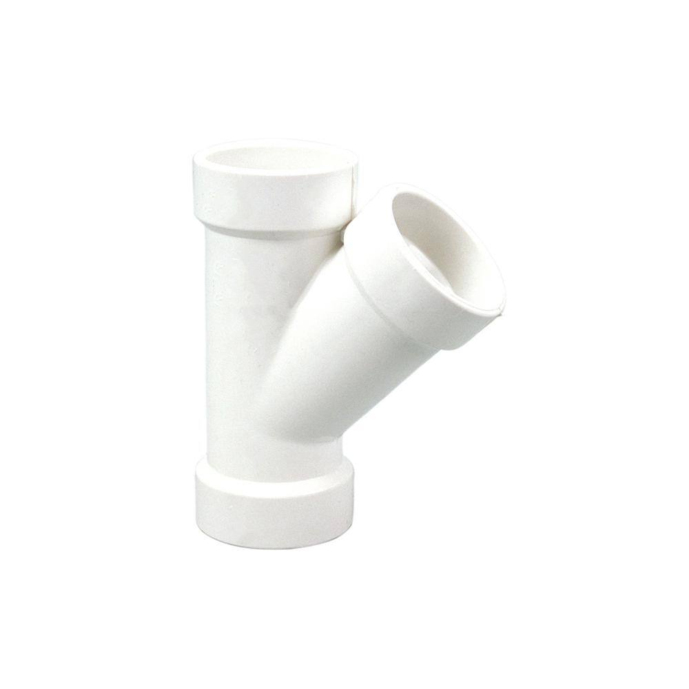 VPC 2 in. PVC DWV All Hub Wye Fitting