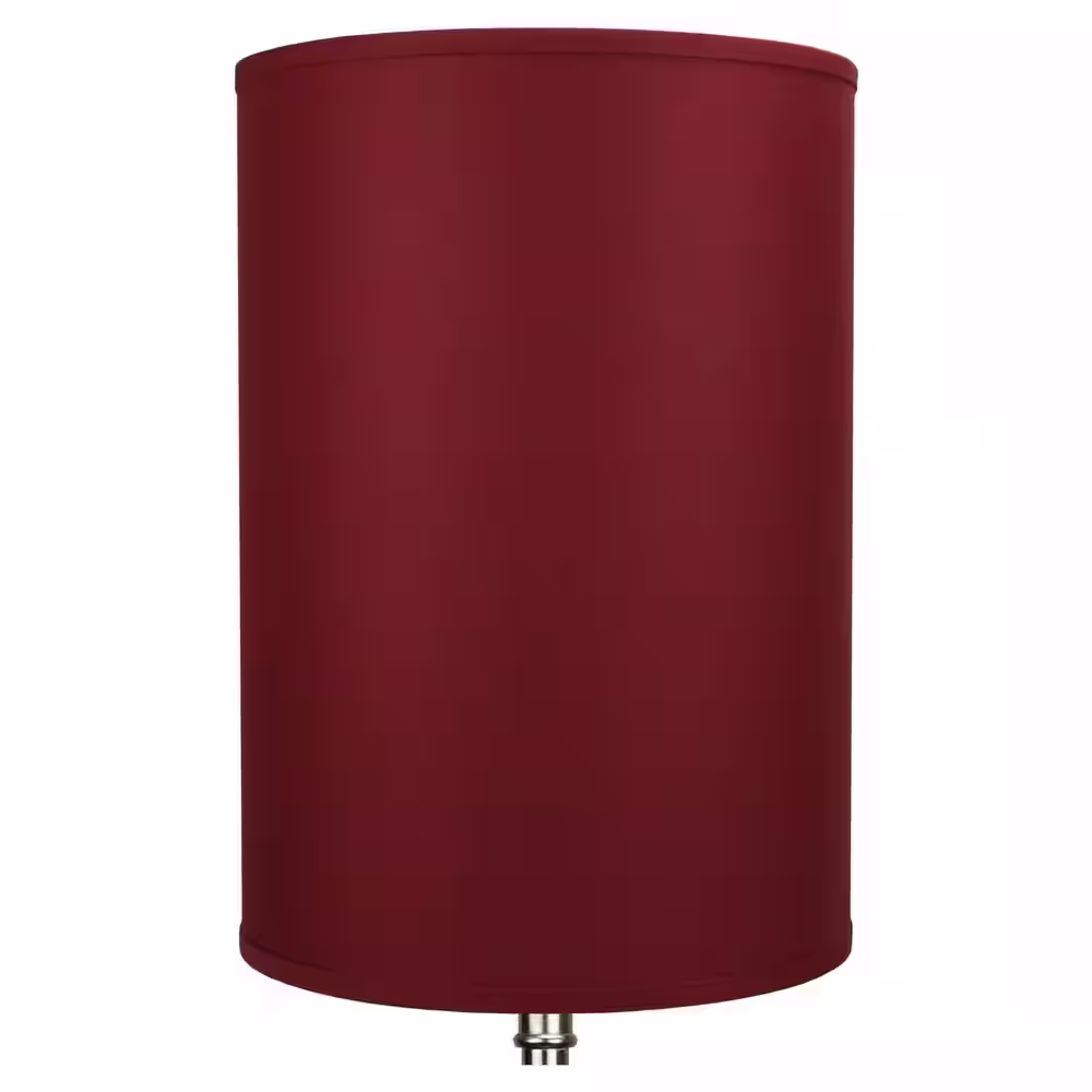 FenchelShades.com 14 in. Top Diameter x 14 in. Bottom Diameter x 20 in. Height Linen Brick Drum Lamp Shade
