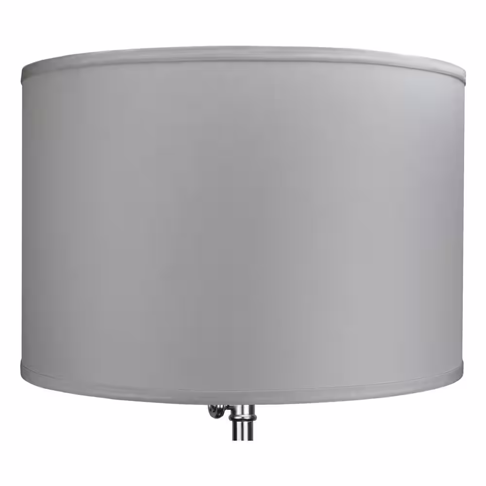 FenchelShades.com Fenchel Shades 18 in. Top Diameter x 18 in. Bottom Diameter x 12 in. Height Drum Lamp Shade - Linen Ivory