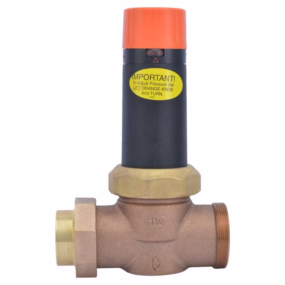 Cash Acme 1-1/4 in. Bronze EB-25 Single Union Pressure Regulating Valve