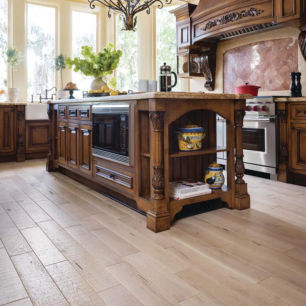 Malibu Wide Plank Miramar French Oak 3/4 in. T x 5 in. W Water Resistant Distressed Solid Hardwood Flooring (22.6 sq. ft./case)