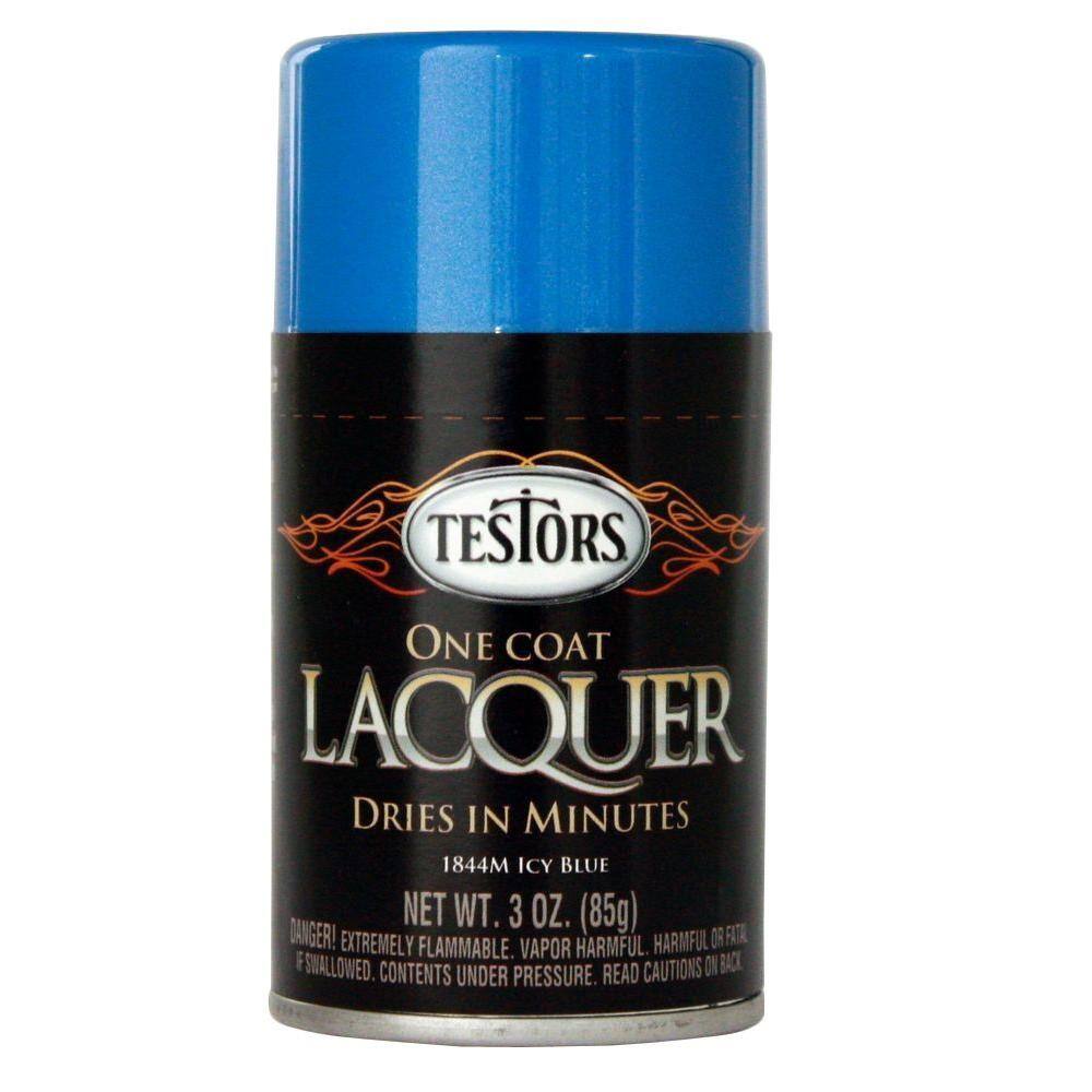 Testors 3 oz. Icy Blue Lacquer Spray Paint (3-Pack)