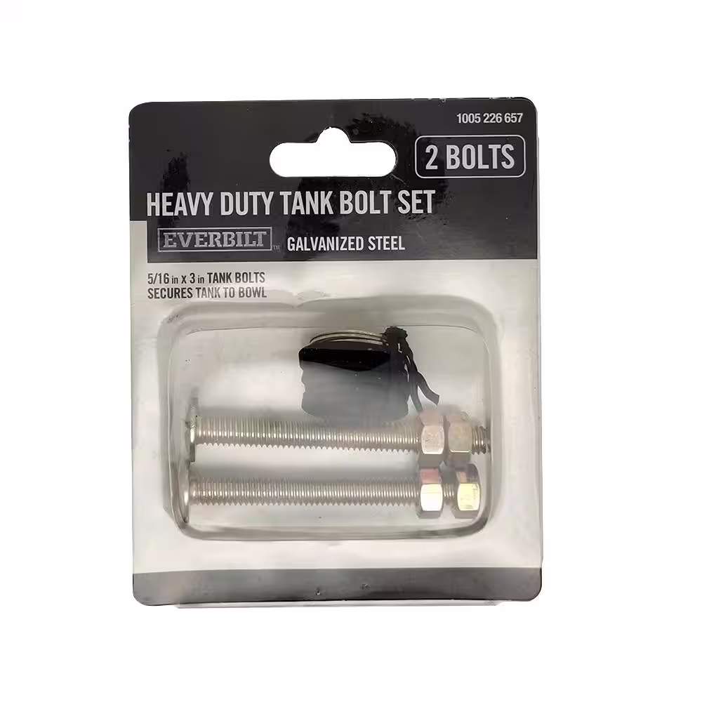 Everbilt Heavy-Duty Toilet Tank Bolt Set Galvanized Steel