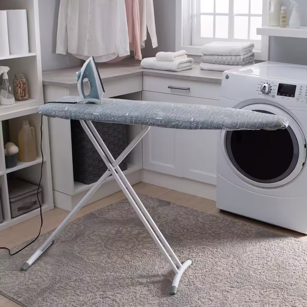 SIMPLIFY Scorch Resistant Ironing Board Cover and Pad in Grey