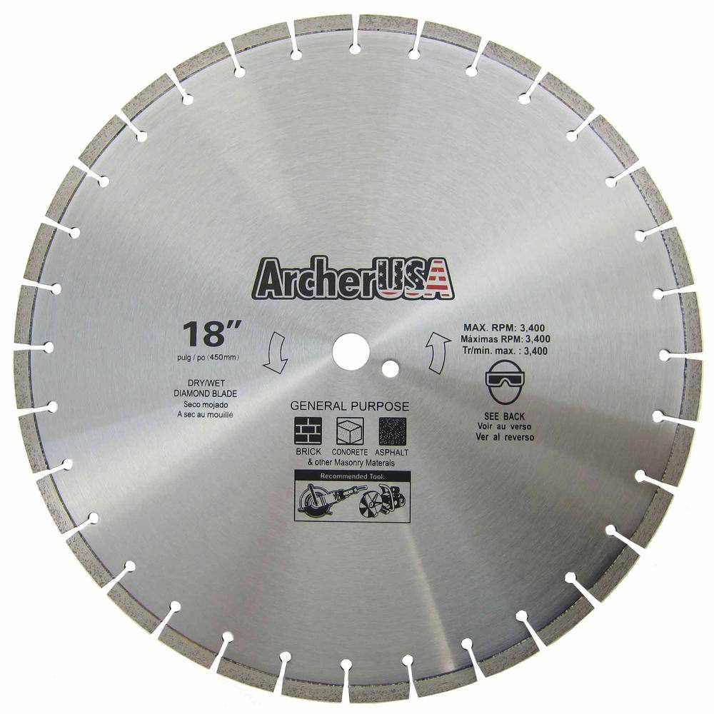 Archer USA 18 in. Diamond Blade for General Purpose