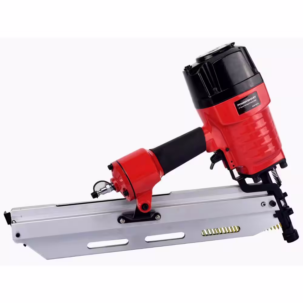 PowerSmart Pneumatic 21Â° Round Head Corded Framing Nailer