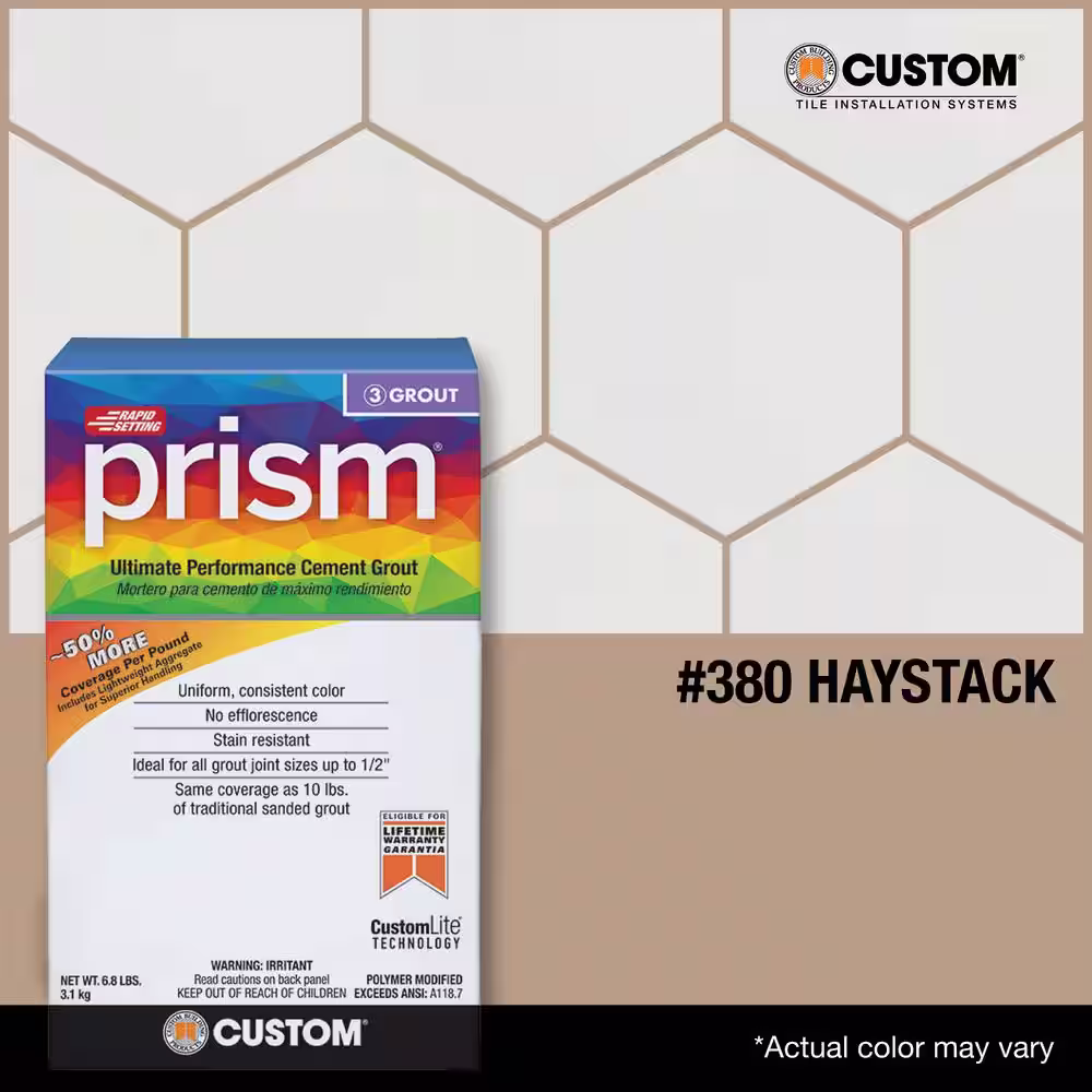 Custom Building Products Prism #380 Haystack 17 lb. Ultimate Performance Grout