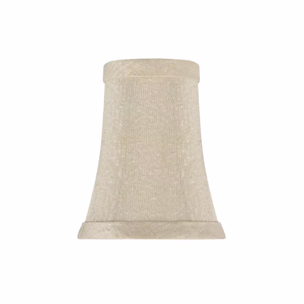 Aspen Creative Corporation 4 in. x 5 in. Butter Creme Bell Lamp Shade (2-Pack)
