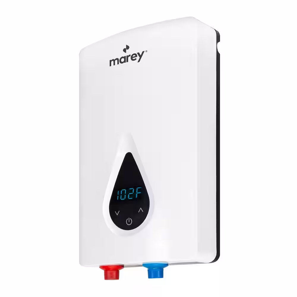 MAREY 14.6 kW 3.5 GPM ETL Certified 220-Volt Self-Modulating Residential Multiple Points of Use Tankless Electric Water Heater