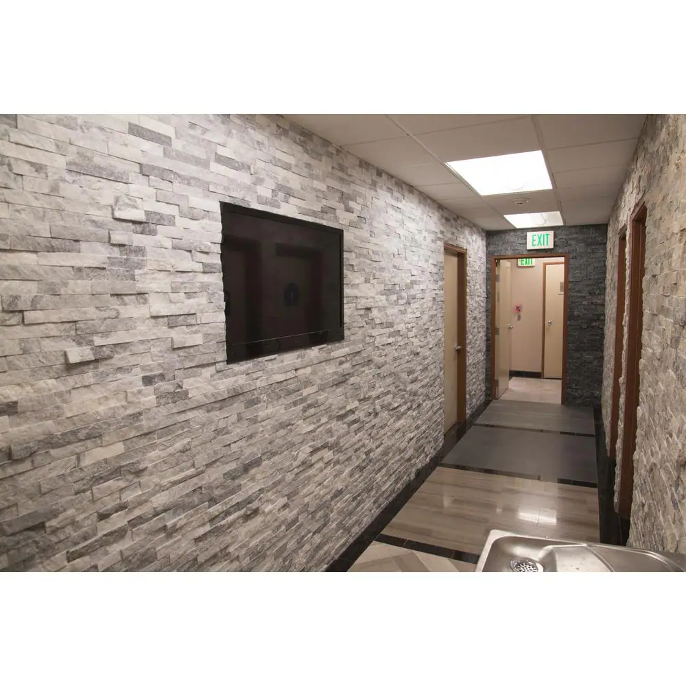 MSI Trevi Gray Ledger Panel 6 in. x 24 in. Natural Travertine Wall Tile (6 sq. ft./Case)