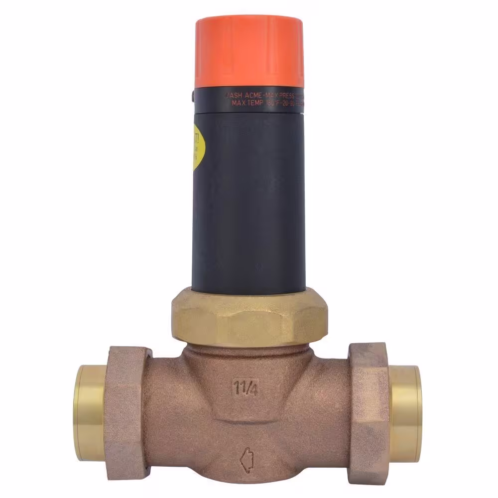 Cash Acme 1-1/4 in. Bronze EB-25 Double Union Pressure Regulating Valve
