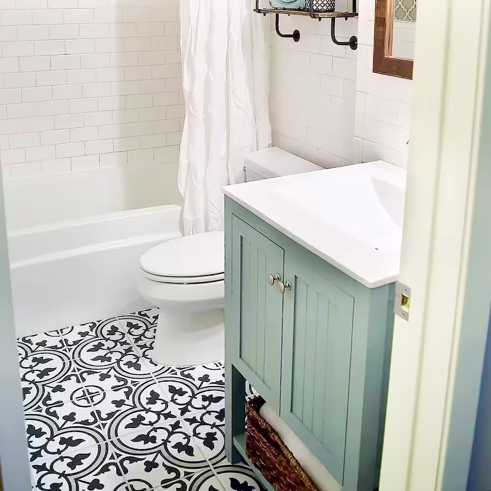 Merola Tile Arte Grey 9-3/4 in. x 9-3/4 in. Porcelain Floor and Wall Tile (10.88 sq. ft./Case)