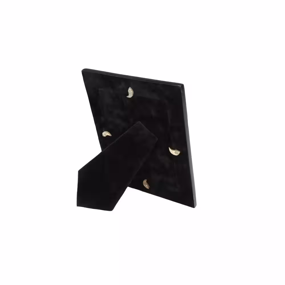 Litton Lane 5 in. x 7 in. Inlaid Vervain and Gold Capiz Shell Large Picture Frame