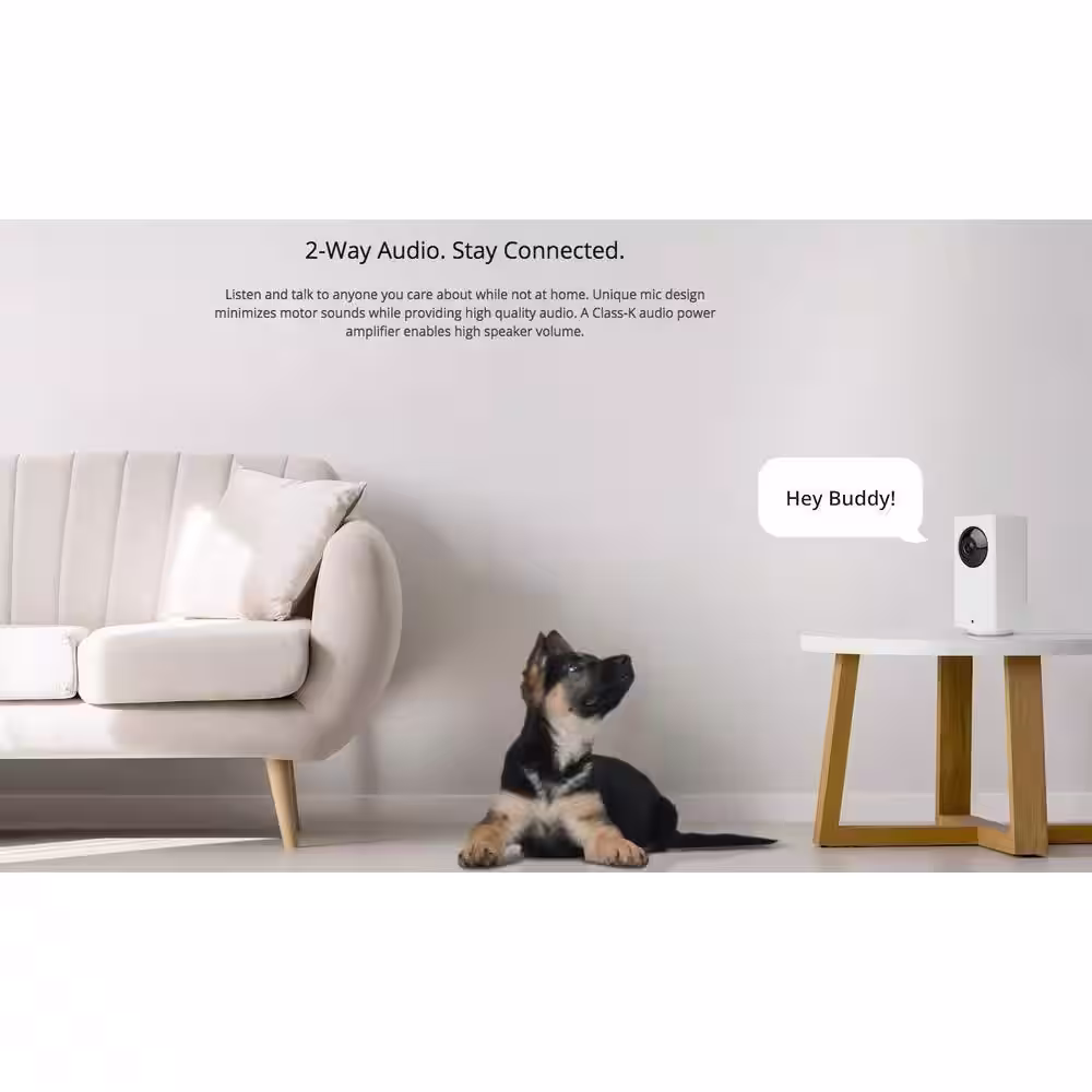 WYZE 1080p Pan/Tilt/Zoom Indoor Wireless Wi-Fi Smart Home Camera Night Vision 2Way Audio Alexa/Google Ready 32GB Card