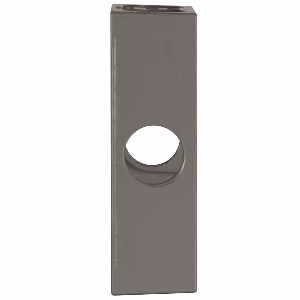 BELL N3R Aluminum Gray 1-Gang Extension Adapter, Six Outlets at 3/4 in., with Closure Plugs