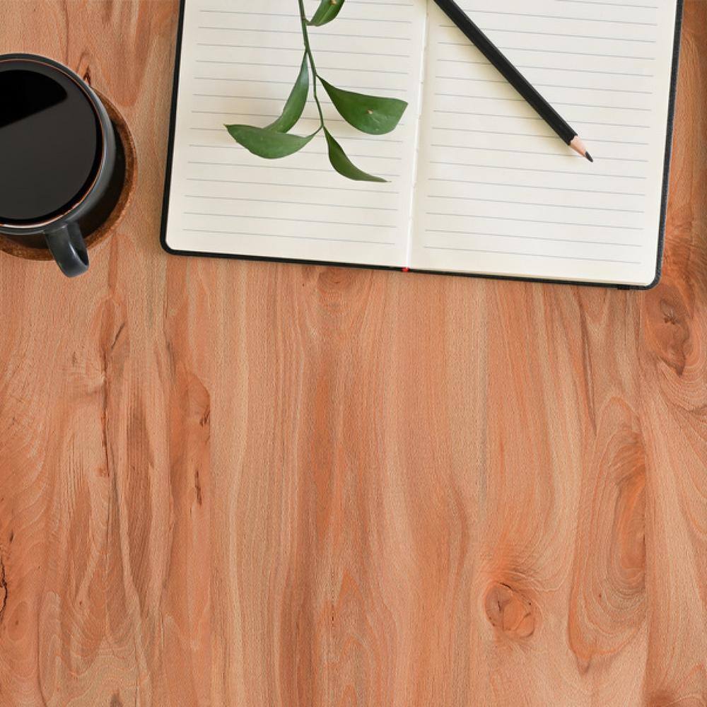 WallPops Light Walnut Faux Materials Adhesive Film (Set of 2)