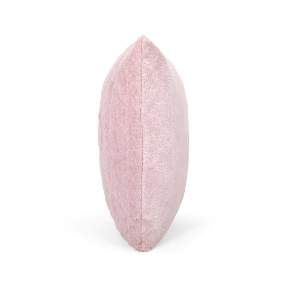 Noble House Arbuton Pink 18 in. x 18 in. Throw Pillow (Set of 2)